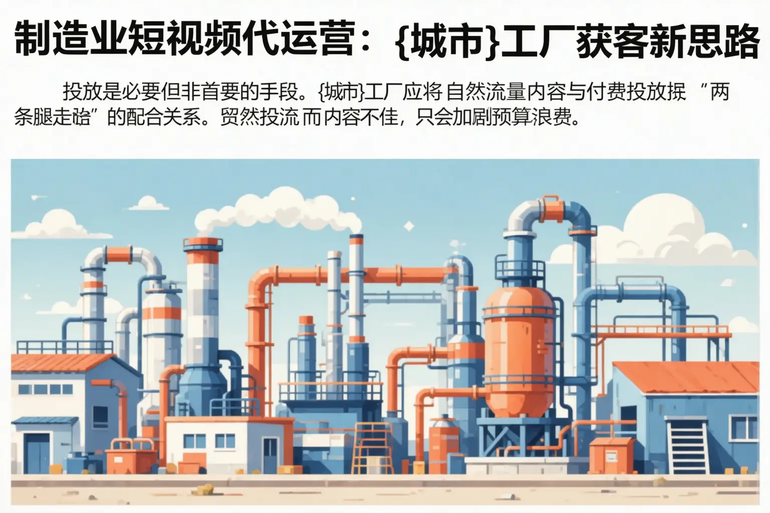 制造业短视频代运营:东乌珠穆沁旗工厂获客新思路